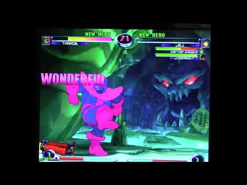 MvC2: Romneto - Thanos escapes Guard Break then Assist Kill with b+HK