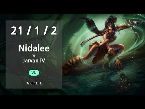 Nidalee Jungle vs Jarvan IV - VN GrandMaster Patch 13.19