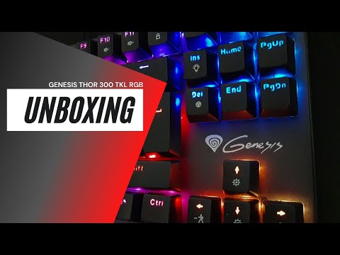 Genesis Thor 300 TKL Oetemu Blue switch Green Backlight EN USB Black