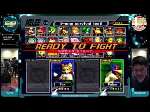 UCSD STW #3 - EastCoastJeff vs. toastyb - Singles Top 48 WR3 - SSBM