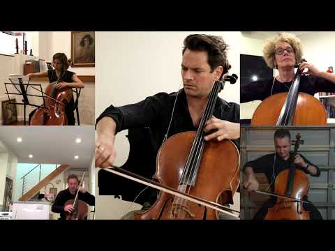 "Nadir's Aria" from Pearlfishers in an arrangement for 5 cello's.