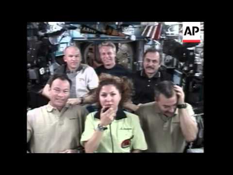 Space tourist Ansari speaks from the space station