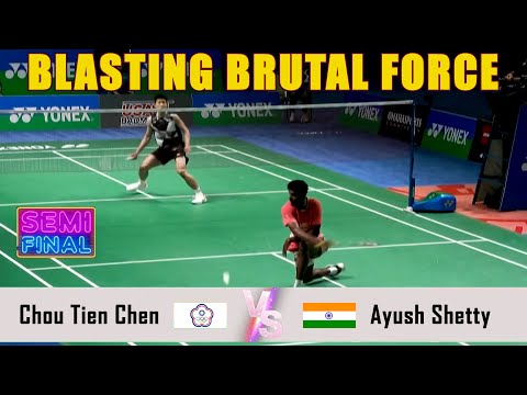 BLASTING BRUTAL FORCE | Chou Tien Chen VS Ayush Shetty