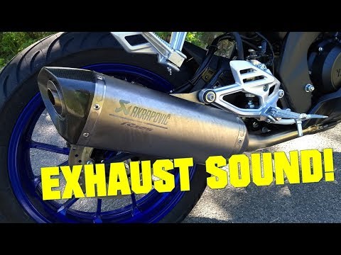 2019 Yamaha YZF-R125 Akrapovic exhaust sound