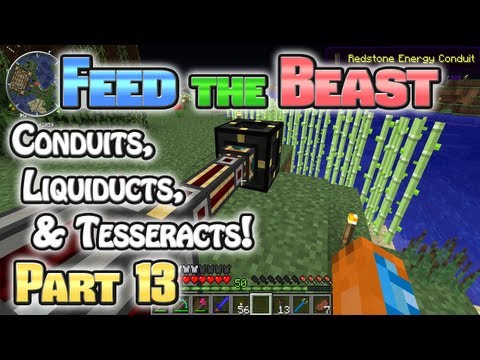 Minecraft FTB Hermitcraft Part 13: Conduits and Tesseracts!