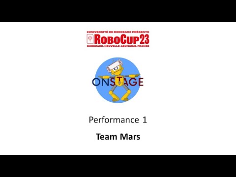 RoboCupJunior Bordeaux 2023 - OnStage Performance 1 - Team Mars