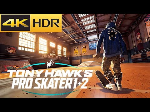 🛹 Tony Hawk's Pro Skater 1 + 2 PS4 Pro gameplay【4K HDR】Fail-Play 🙈