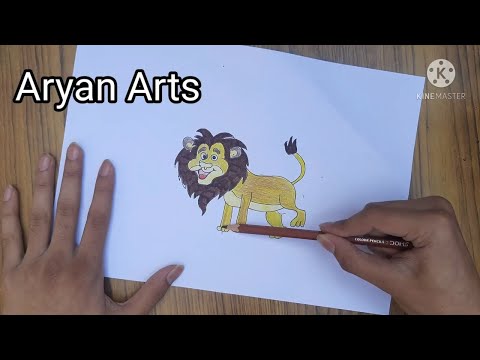 How To Draw a Lion Easy | Aryan Arts - YouTube