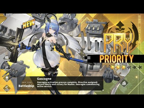 Azur Lane | I got my first Priority Ship, Gascogne!