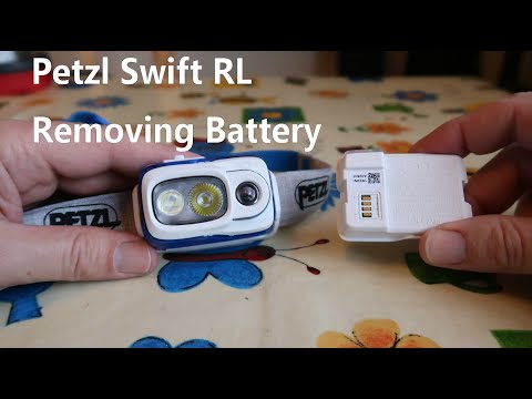 Petzl Swift RL How to remove replace swap rechargable battery