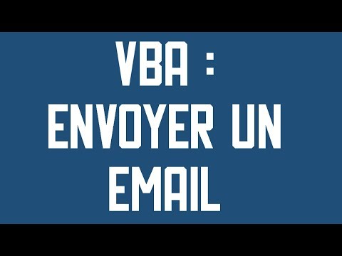 VBA Envoyer un email