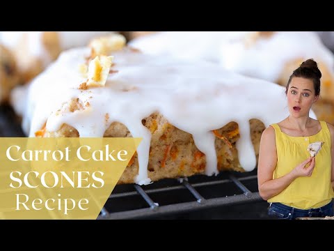 CARROT CAKE SCONES RECIPE: How to make carrot cake scones for breakfast or dessert!