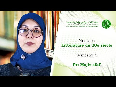 Mme Afaf Majit : Littérature du 20e siècle | semestre : S5