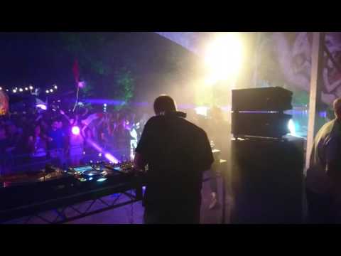 Backstage Bez's Flying Bus Glastonbury 2017