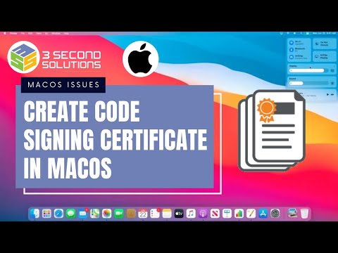 How to Create a Code Signing Certificate in MacOS
