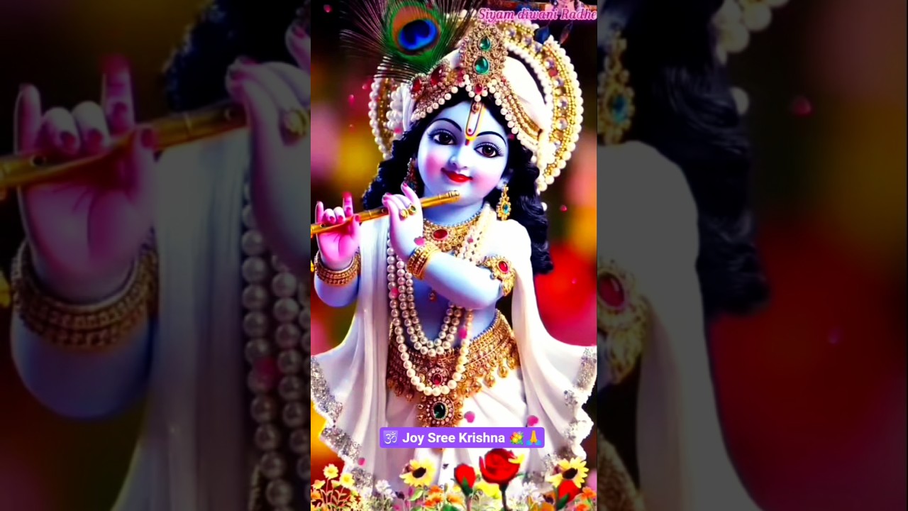 Joy Sree Krishna 💐🙏💫🦚💐 #love #trending #song #radheshyam #viralvideo #sorts #shortvideo 📿🌿#trending