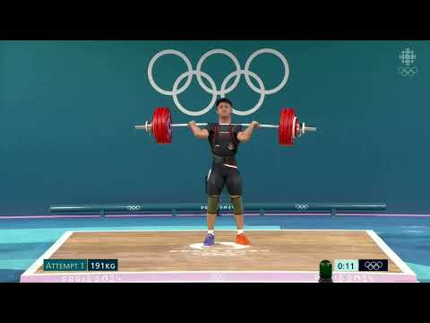 Rizki Juniansyah🇮🇩 191kg Clean and Jerk Paris 2024 Men’s 73kg 