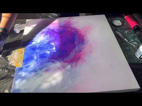 ABSTRACT ACRYLIC with my hands! No tools !