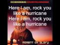 Scorpions Hurricane 2000 with Lyrics 