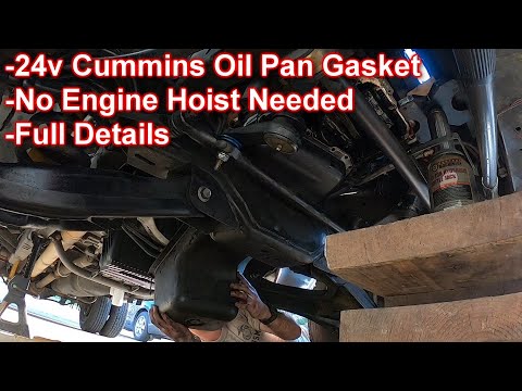 2wd 24v Cummins Oil Pan Gasket Replacement 2nd Gen Dodge 3500 Dually Diesel