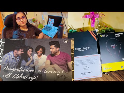 @GlobalLogicIndia  Sent me Anniversary Gift|GlobalLogic|FaizeenVlogs|Unboxing #shorts #shortsvideo