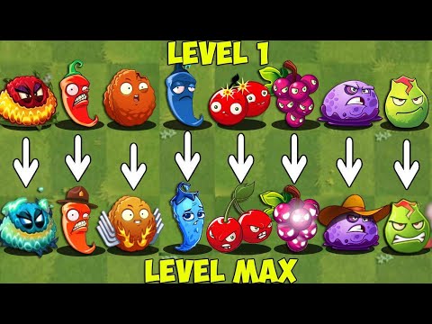 PvZ 2 Discovery - All Bomb Plants LEVEL 1 vs MAX LEVEL v10.4.1