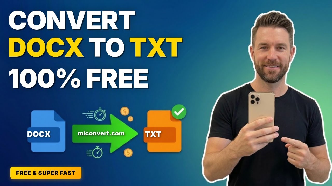 Quick Guide: Convert DOCX to TXT Online Without Software