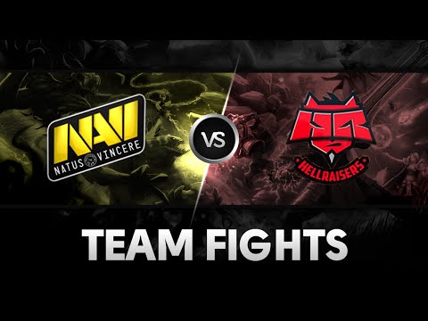 Team fights by Na'Vi vs HellRaisers @Red Bull Battle Grounds