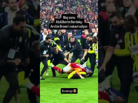 Abdülkerim - Archie Brown Maç sonu birbirine girdi ortalık karıştı spor şube ayırmakta zorlandı 👆🏻