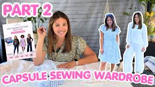 I Sewed a Full Capsule Wardrobe (Pants, Dress, Top + Bag!) | Part 2