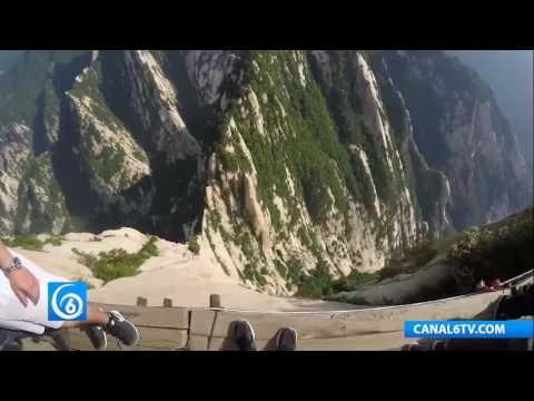 Hua Shan el sendero más peligroso del mundo se encuentra en China