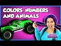 Learn Colors With Monster Trucks And Brain Candy TV Learn Animals On Tea Time With Tayla