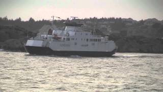 preview picture of video 'Final voyage of MF Fjordveien from Skudeneshavn'
