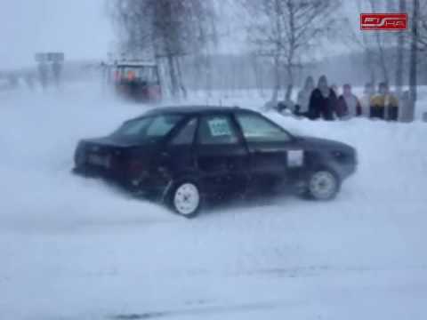 Autoskijöring - Škodějov 14. 2. 2009