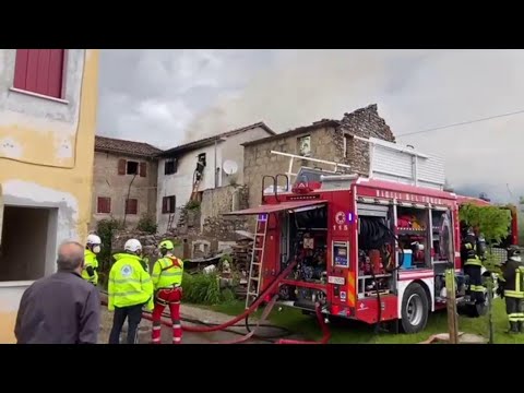 Vittorio Veneto, l'intervento dei pompieri nella casa del dramma