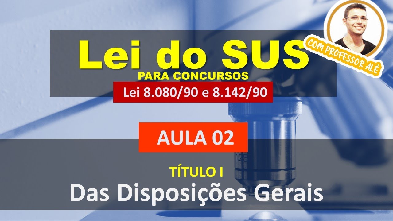 Aula 02 - Lei do SUS - Lei nº 8.080-90 - TÍTULO I - Das Disposições Gerais