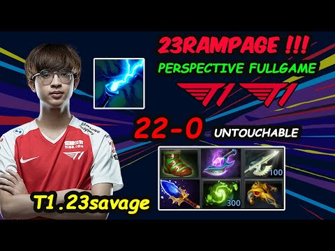 T1 23savage Razor - 12K MMR Carry RAMPAGE Untouchable GAMEPLAY Dota2 PERSPECTIVE FULLGAME