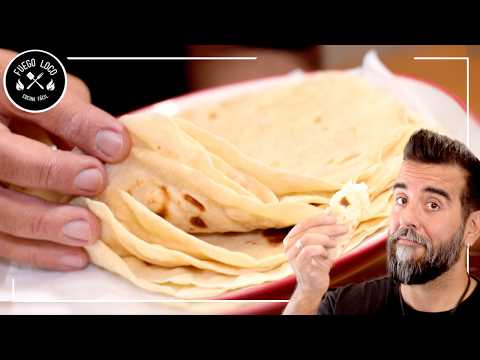 TORTILLAS de HARINA (en TAZAS) para Fajitas, Kebab, Burritos... ¡Súper suaves y finas!