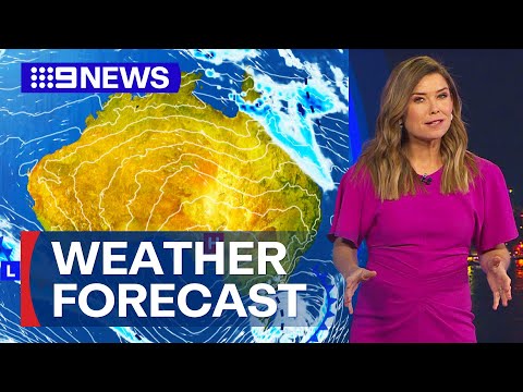 Australia Weather Update: Gusty showers expected across country's south-east | 9 News Australia