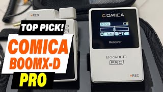 Comica BoomX D Pro Review: NEVER Lose Audio Again! (Internal Recording & Safety Track Wireless Mic)