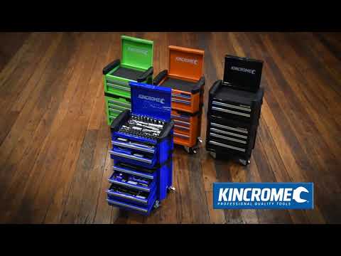 KINCROME K1551 66PCE MINI CONTOUR 6 DRAWER BLUE TROLLEY TOOL KIT