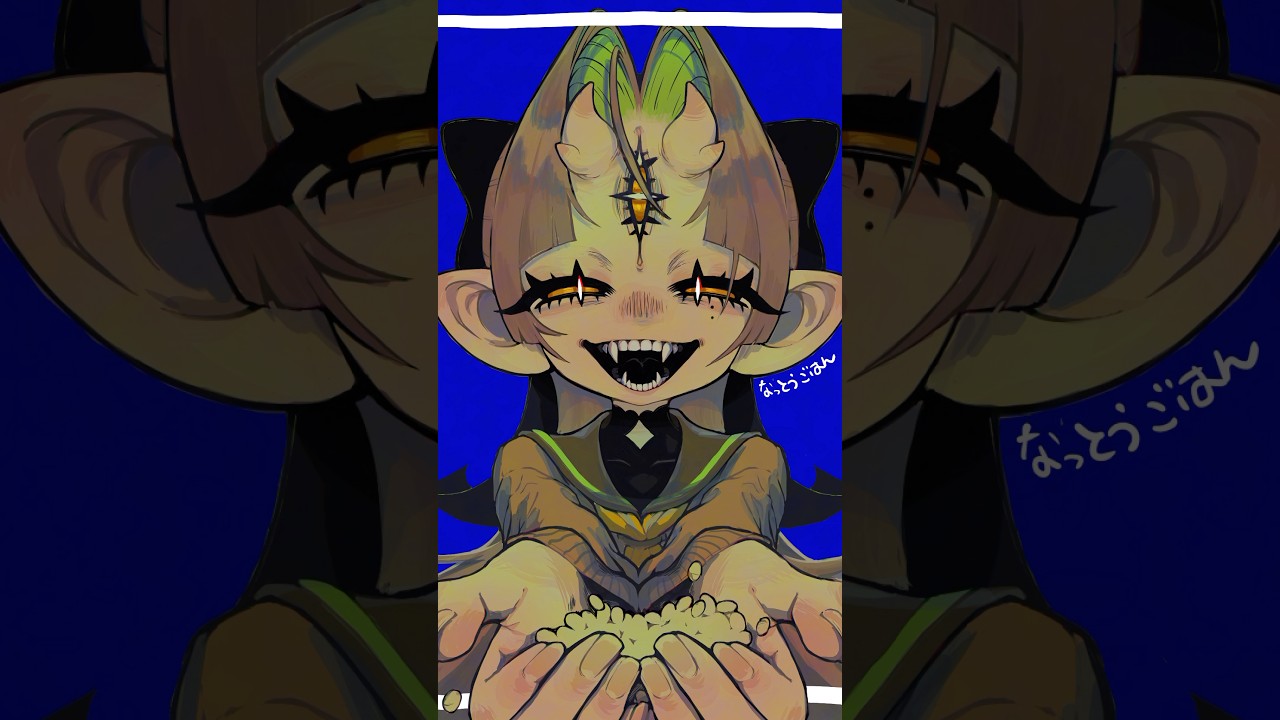 【豆まき】 #30秒で見終わるイラストメイキング #イラスト#オリジナル #一次創作 #鬼 #節分 #art #original #illustration