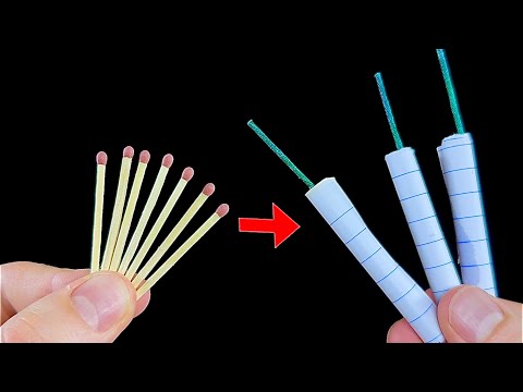 How To Make Diwali Crackers Using Matchstick - Bijli bomb
