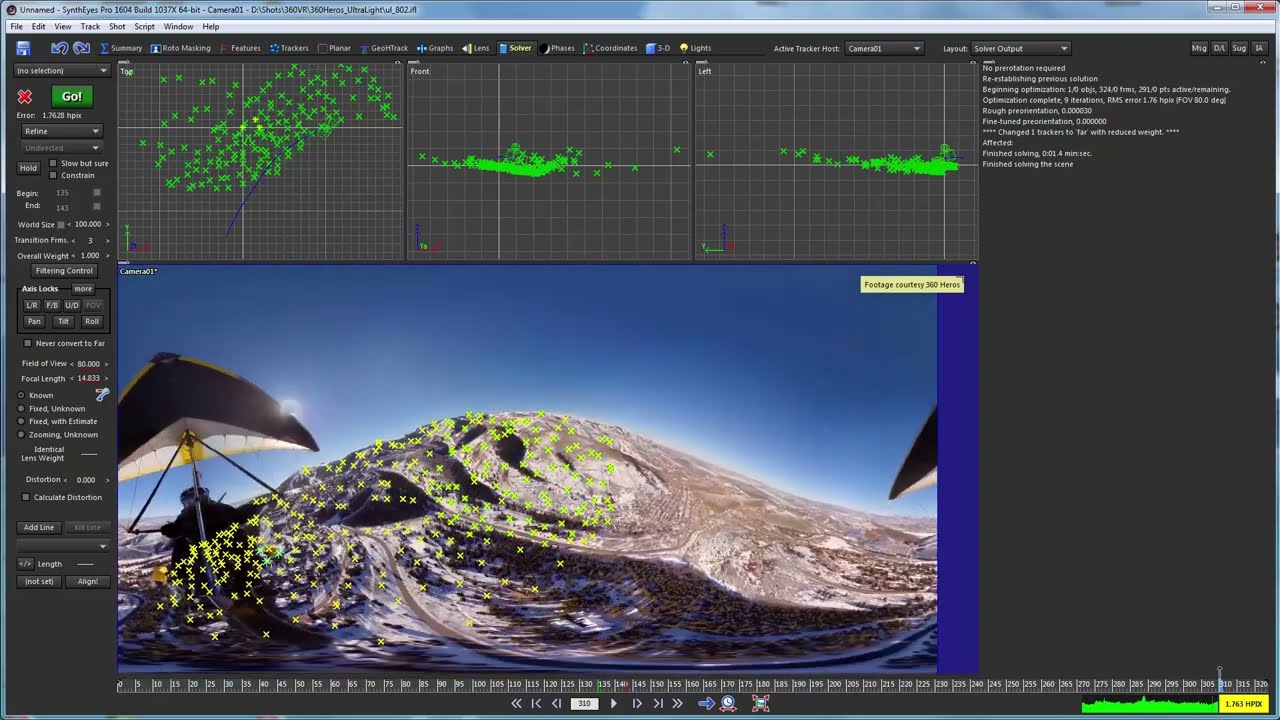 360 VR #2 - Linearization and 3D Tracking with SynthEyes