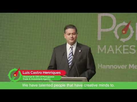 Best Of Luís Castro Henriques | Opening Cerimony at Portugal Pavilion, 30 May | HANNOVER MESSE 2022