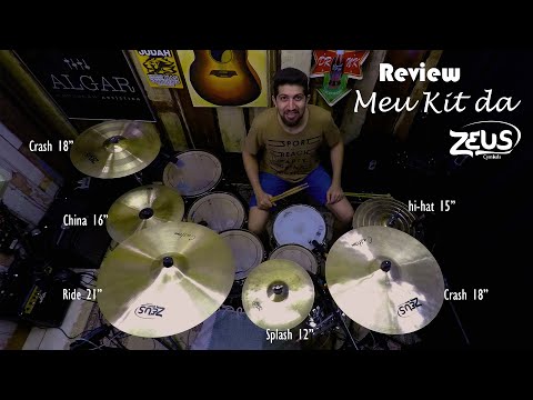 REVIEW MEU KIT ZEUS CYMBALS #001 #zeus #zeuscymbals #pratos #review #custom #híbrido #brilliance