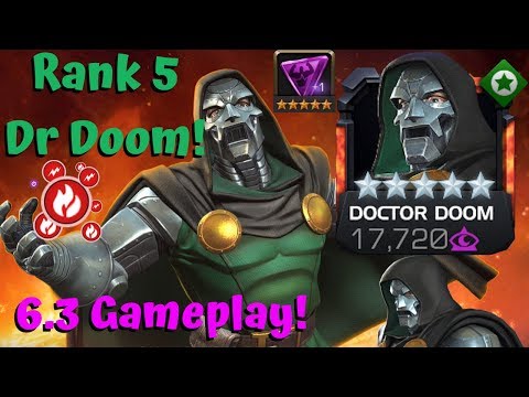 Doctor Doom To Rank 5 Sig 200! Act 6.3 Gameplay Crazy Damage! - Marvel Contest of Champions