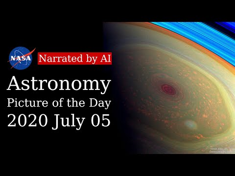 APOD: 2020-07-05 - Saturn's Northern Hexagon (Narrated by Brian)