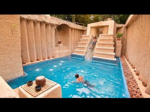 Spend 278 Days To Build A Dream WaterPark #building #survival