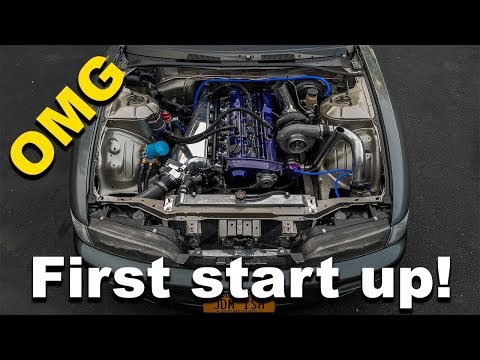 First start up! : 500+hp RB25 engine build pt 24